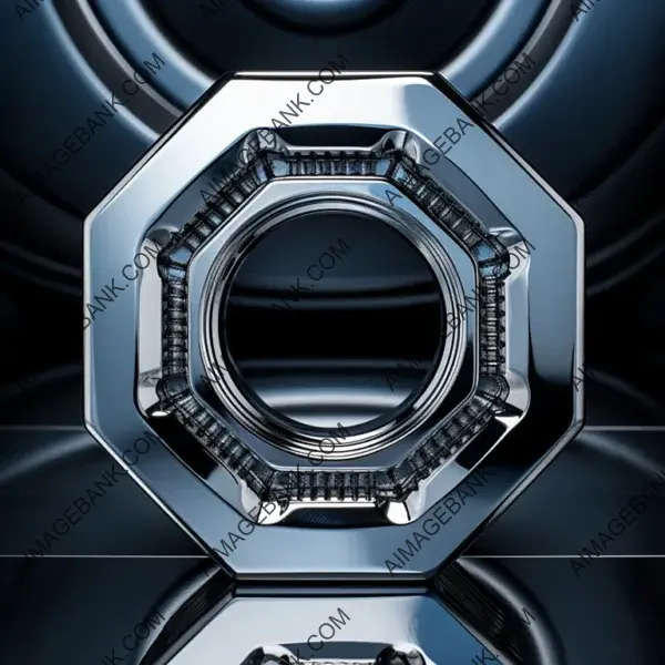 Visually Striking Background with Gear Hex Nut