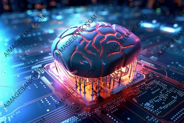 Dive into the Future with a 3D Representation of Brain Technology as a Background