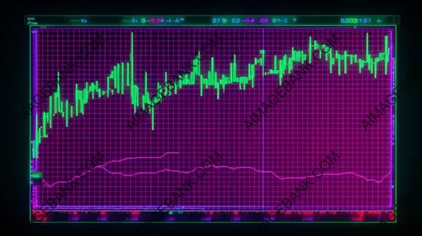 Immersive Finance Sales Background in Low Light