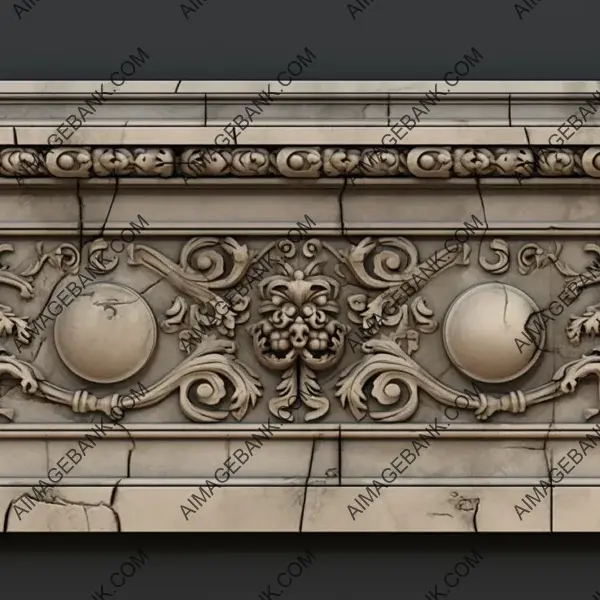 Dive into the World of Greek Stone Trim with 2D Displacement