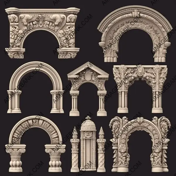 Dive into the World of Decorative Arch Elements in Classical Style