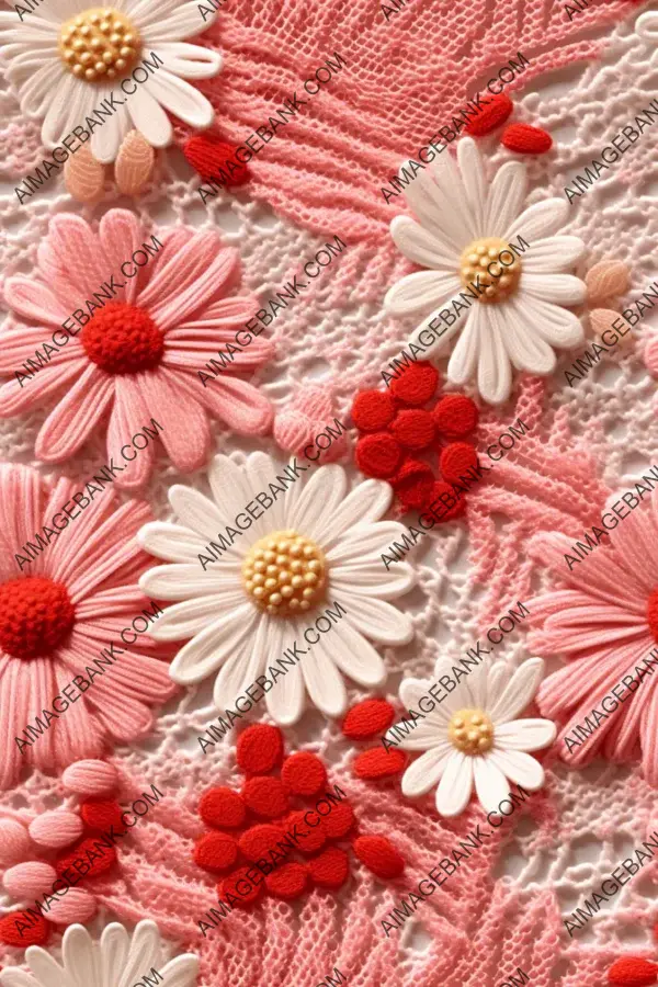 Beautifully Stitched: Intricate Embroidery Texture