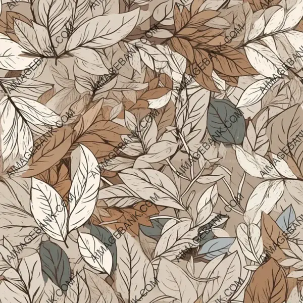 Natural Beauty: Neutral Colored Bush Leaves