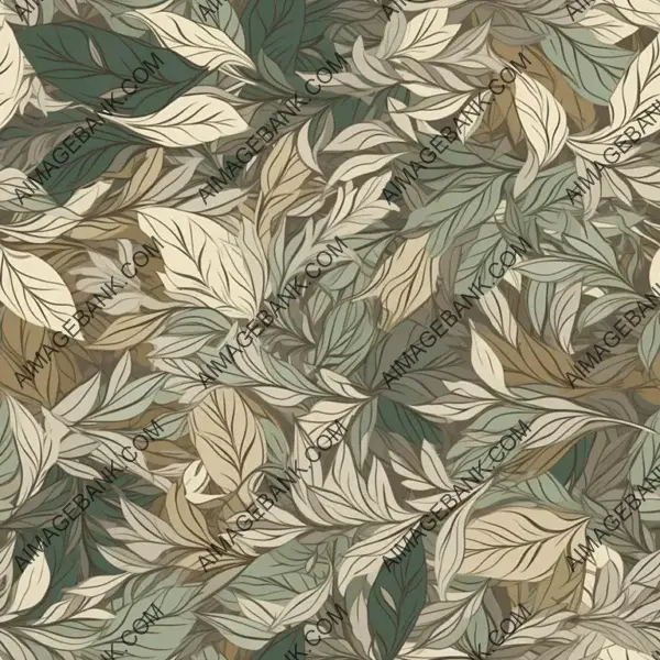 Bushy Elegance: Neutral Colored Leaves