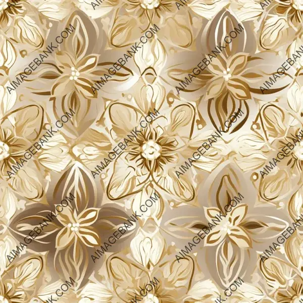 Elegant Beige and Gold Decorative Texture