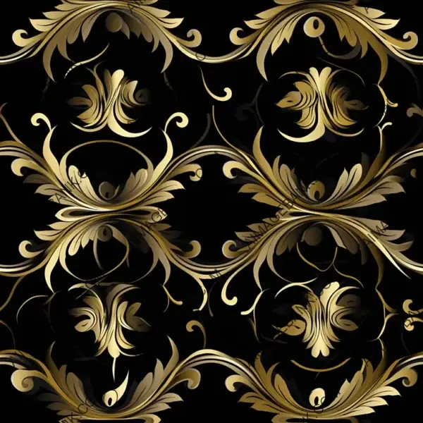 Luxurious Black and Gold Decorative Texture