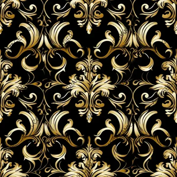 Opulent Black and Gold Decorative Texture