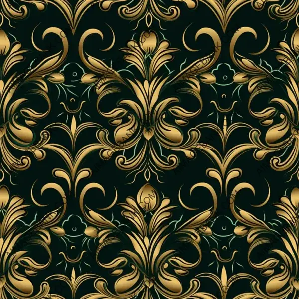 Elegant Dark Green and Gold Textured Design