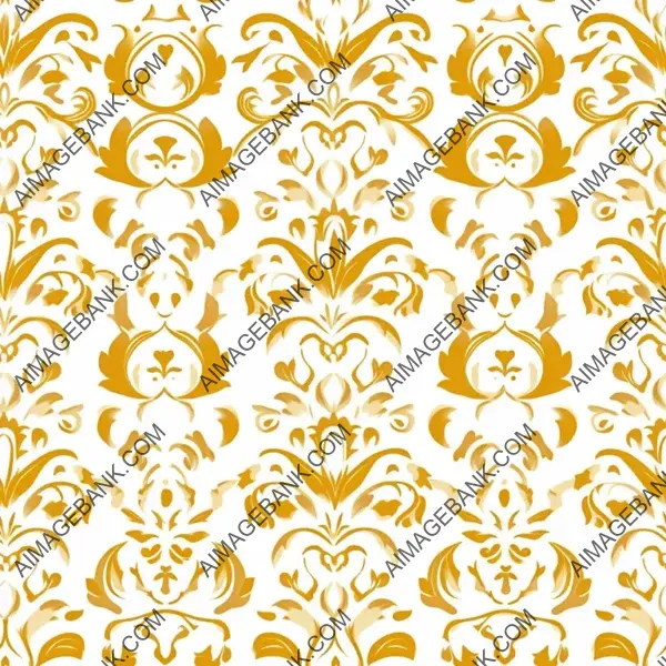 Fashionable White and Gold Pattern