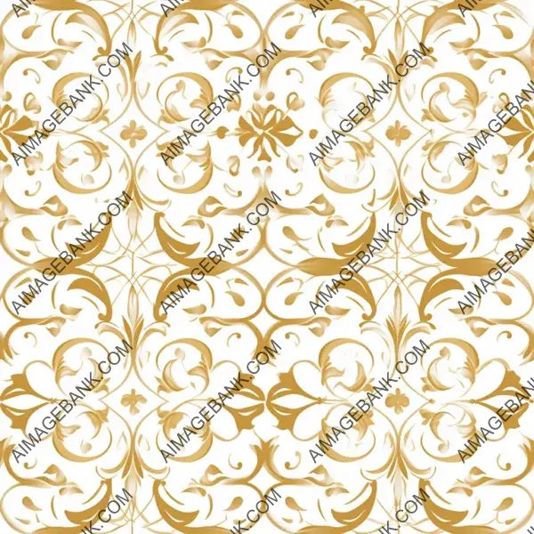 Classic White and Gold Textured Design