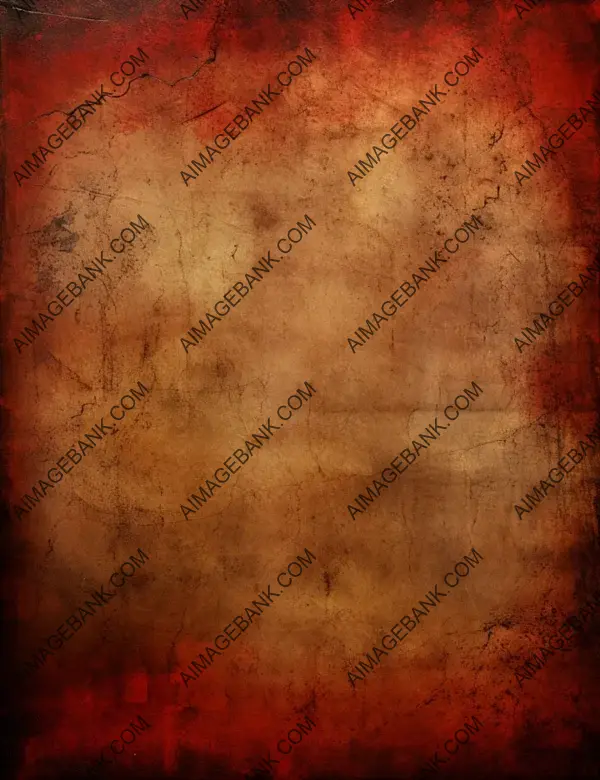 Grimoire-Style Album Paper with Distressed Red Texture