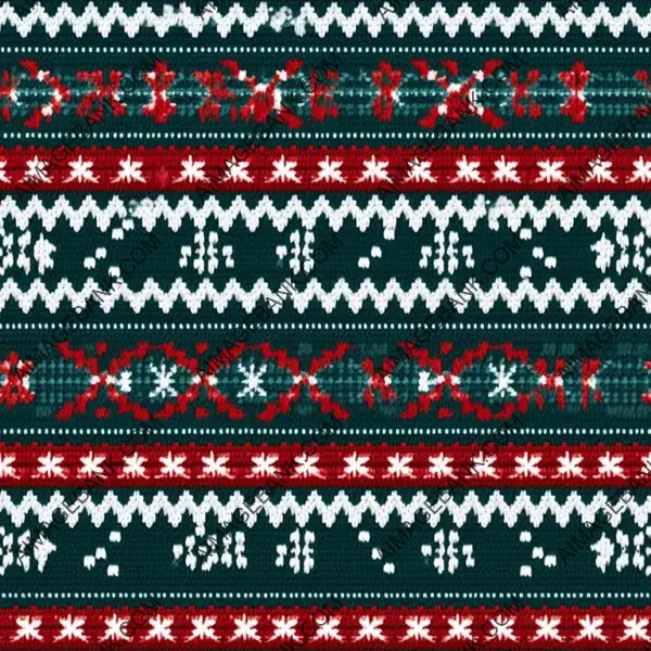 Rich Seamless Texture of Christmas Embroidered Sweater Bumps