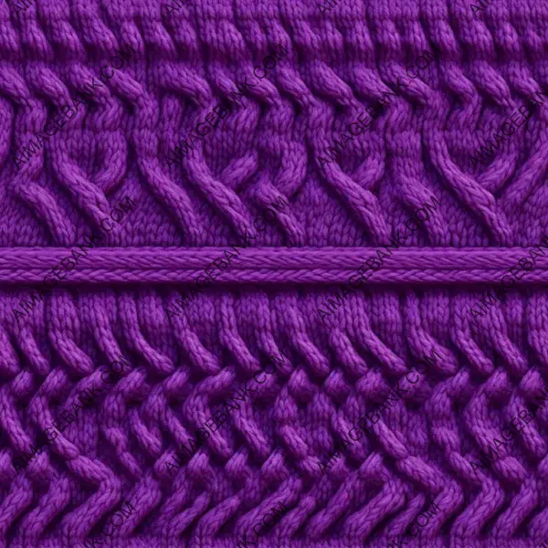 Royal Seamless Texture of Purple Embroidered Sweater Bumps