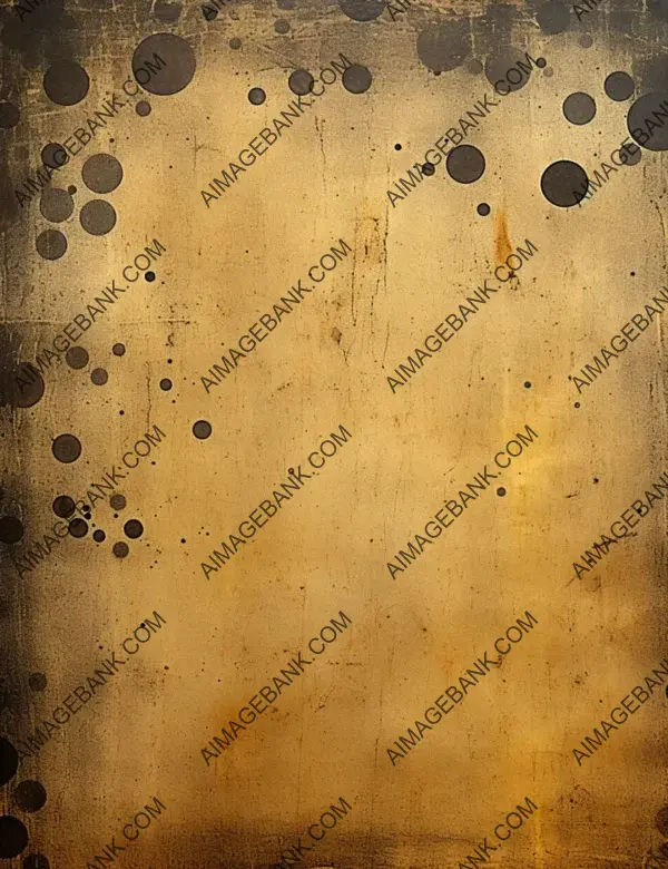 Timeless Vintage Paper in Black and Gold Dots Texture