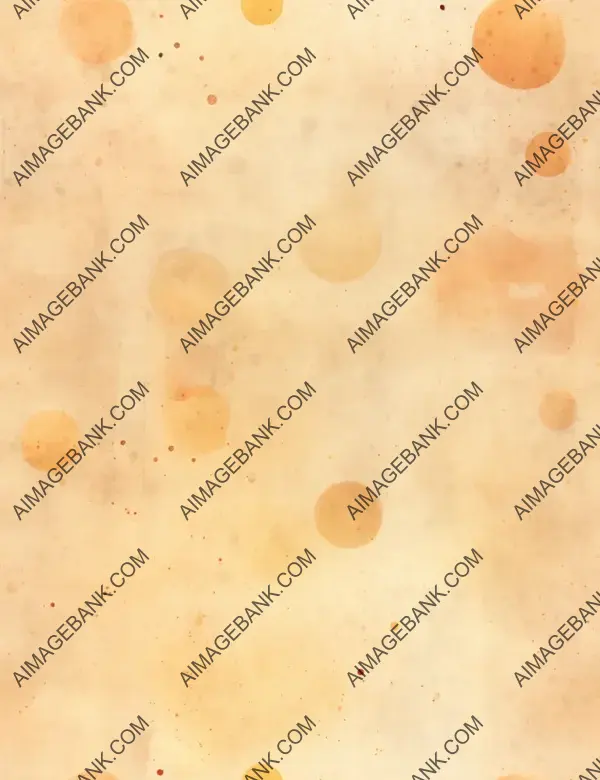 Luxurious Peach and Gold Dots on Vintage Paper