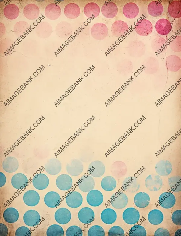 Timeless Vintage Paper with Pink and Blue Dots