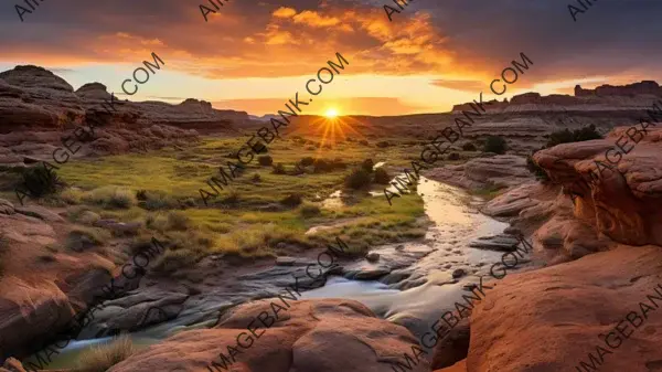 Photograph Capturing a Sweeping Landscape During Sunset