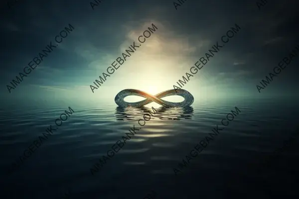 Infinity Sign Soaring Over a Sunset