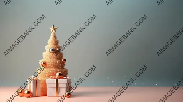 Minimalist Christmas Bokeh Background