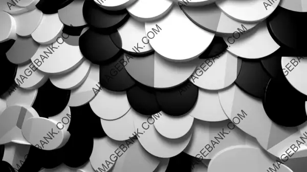 Black and White Abstract Design Pattern