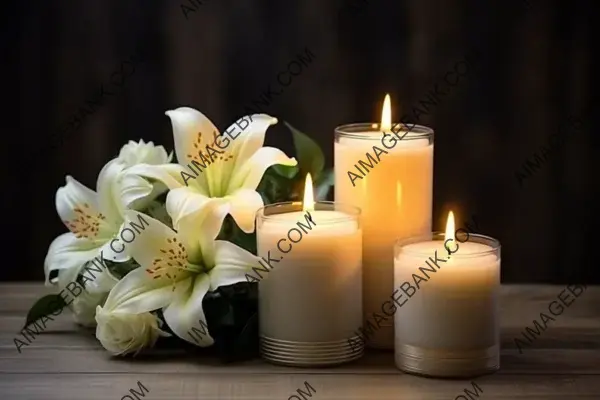 Shaped Candles in a Decorative Setup