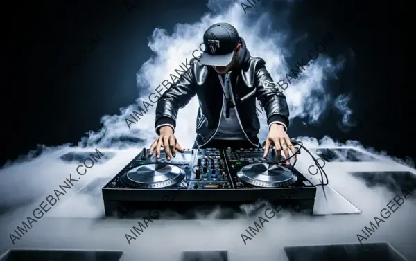 DJ Spinning Music at New Year&#8217;s Party Wallpaper