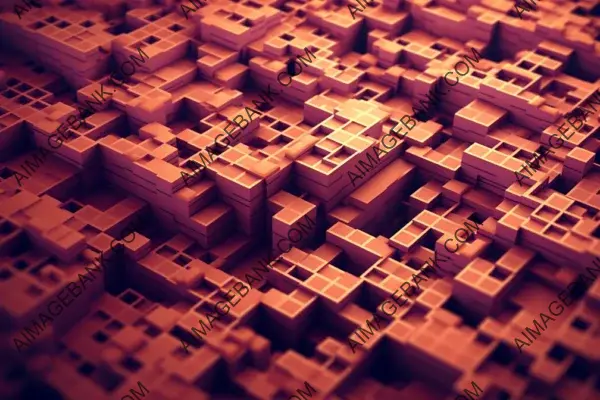 100mm Photography of Pixel Art Maze