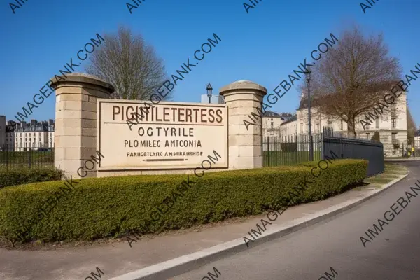 Poitiers City Agglomeration Entrance Sign Welcoming You