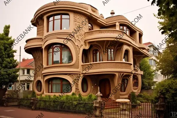 Art Nouveau Architectural Marvel: A House of Elegance