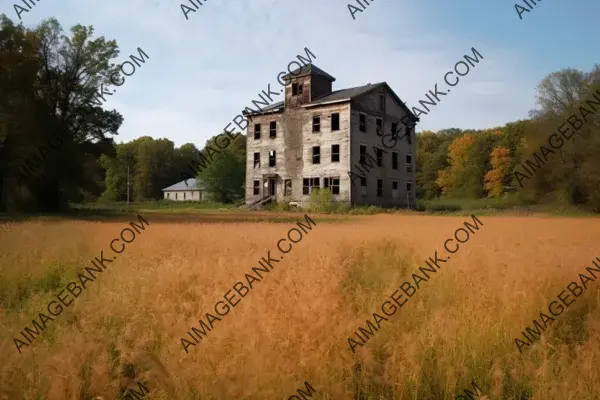 A Tranquil View of a Mill Field in Serene Beauty