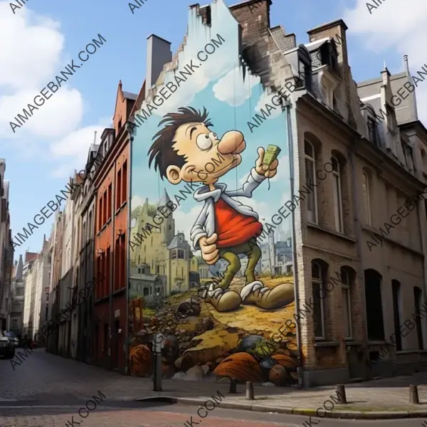 Brussels&#8217; Urban Gem: Exploring Gaston Lagaffe&#8217;s Street Art