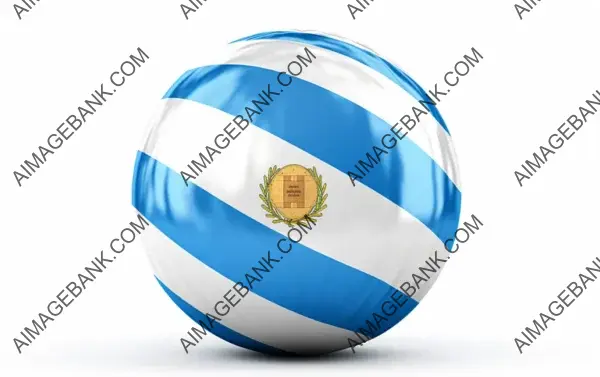 Argentina Flag: Blue and White Stripes Isolated