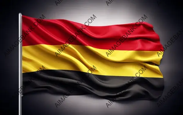 Belgium Flag Featuring Tricolor Stripes Isolated