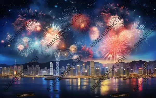 Fireworks Spectacle Over Hong Kong&#8217;s Victoria Harbour