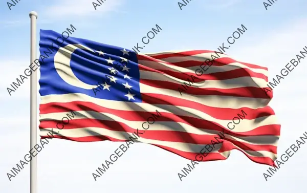 The Colors of Malaysia: Red, White, and Blue Flag