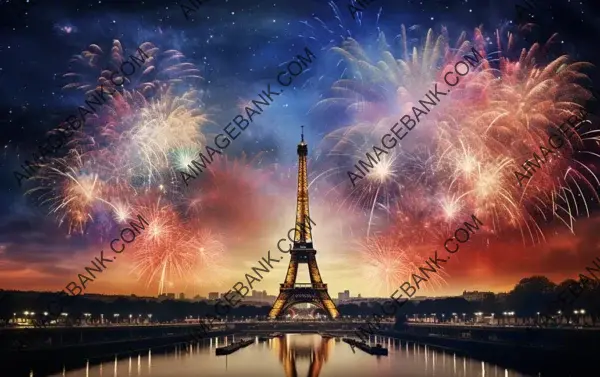Fireworks Light Up Eiffel Tower in Paris