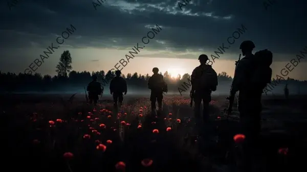 Photography of Canadian Army in Open Field: Heroes in Action