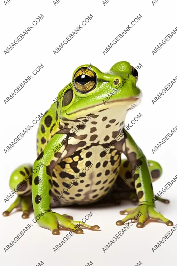 Detailed Photo: High-Quality Frog on White Background