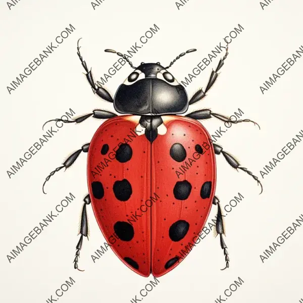 Red Ladybug Render: Detailed and Lifelike Drawings