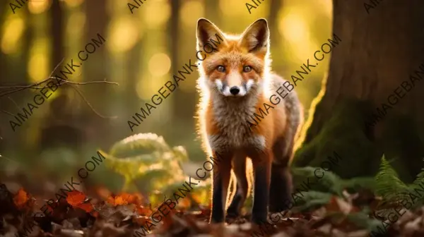 Captivating European Red Fox in a Forest