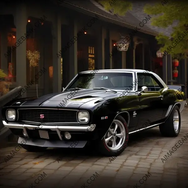 1969 Camaro Black: A Realistic Photo of Classic Muscle