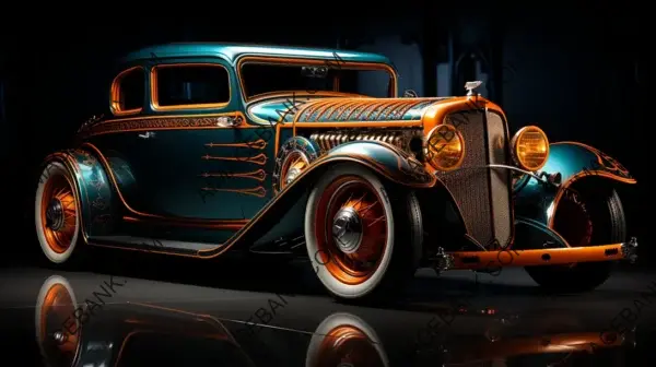 1920s Muscle Cars: Classic Style from a Side View Angle