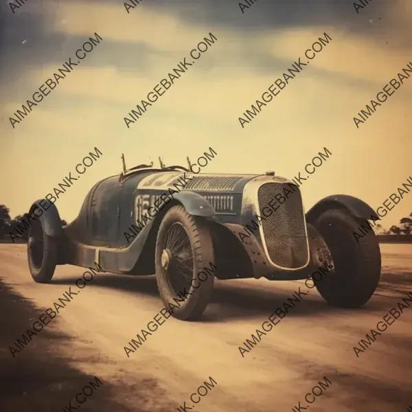 Ford Speedster &#8217;32 Le Mans Racer in 40s Polaroid