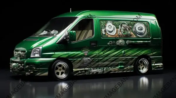 Ford Transit &#8217;95 Sema Green Carbon Winner