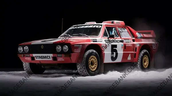 Kinetic Snow Race: Lancia Group Rally Car