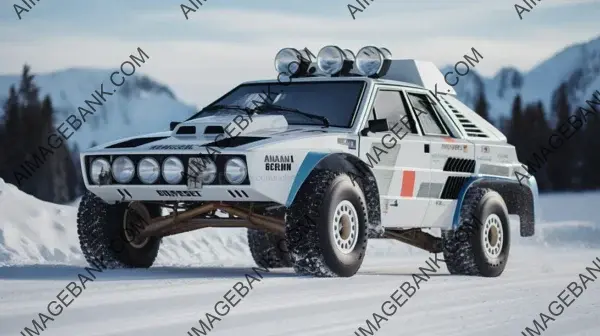 Lancia Group Rally Car in Kinetic Snow Race