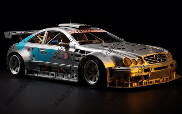 70mm Film Star: Mercedes CLK600 Rolled Aluminium Racer