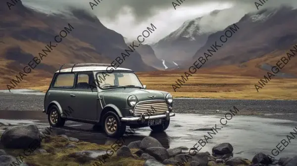 Mini Shooting Brake in Gloomy Autumn Morning