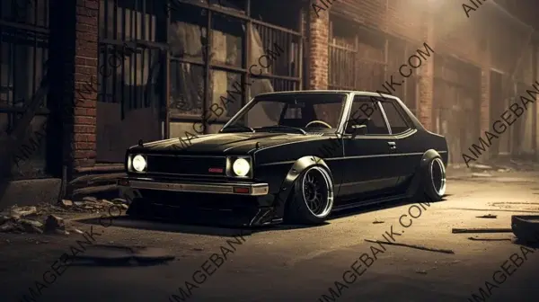 Toyota Corolla 1983: Black Street Cruiser