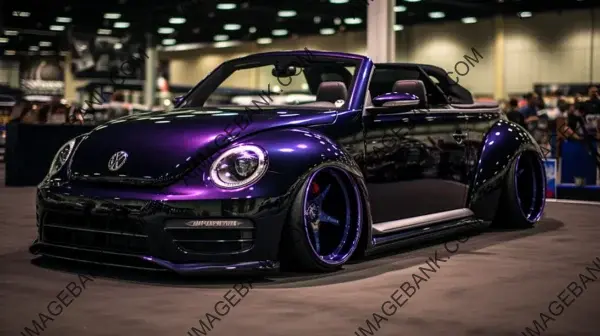 Violet Carbon Trim: VW Beetle Cabriolet Sema